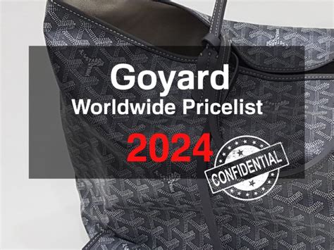 goyard price in paris 2018|goyard card holder price 2024.